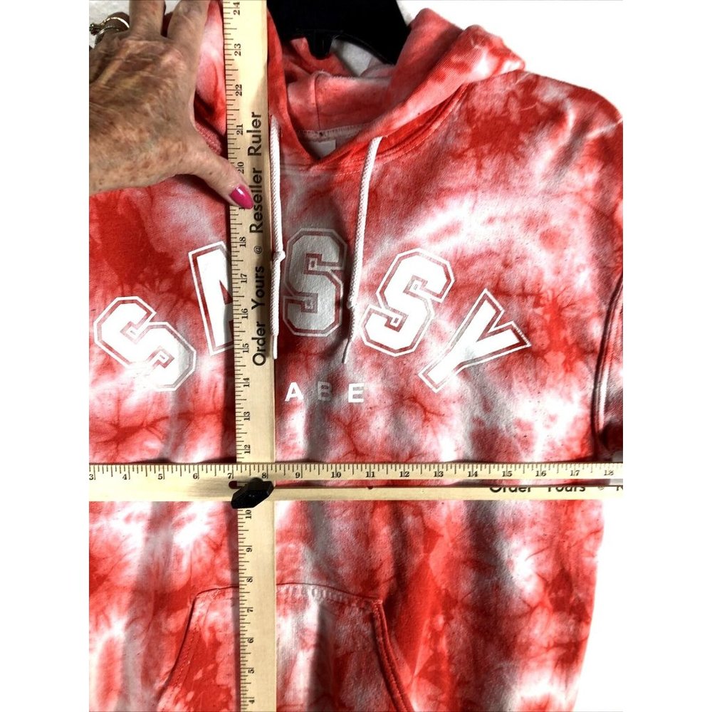 Sassy Babe Tye Dye  Woman's Hooded Sweatshirt - Picture 15 of 16